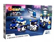 Klocki Elefun konstrukcyjne 487elem klocki policja