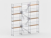 Rusztowanie Plettac 70 – Zestaw 94,5m2 (9m x 10,5m)