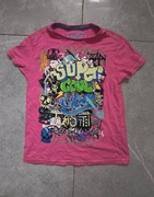 Różowy T-shirt skate streatwear Super Rad! Aplikacja kolorowe graffiti