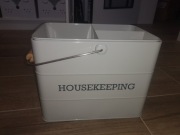 Szary metalowy organizer / pojemnik na środki czystości kitchen craft