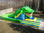 Krokodyl połykacz z ogonem dmuchaniec zjeżdżalnia