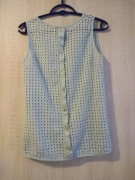 Bawełniany bezrękawnik ażur