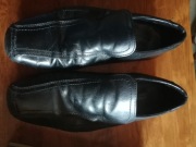 PETER WERTH, skóra, czarne rozm. 44, jak nowe