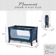 Mobilne łóżeczko dziecięce składane