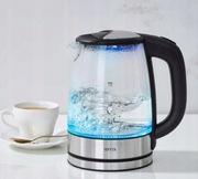 Szklany Czajnik Hoffen Podświetlenie LED 1,7l 2200W