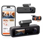 70mai Dash Cam 4K T800E 3-kanałowy Przód Tył Wnętrze HDR GPS 
