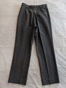 Szare eleganckie wełniane spodnie wizytowe w kant Kino ok. XS S jak nowe