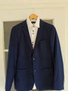 Wełniany Garnitur PAWO Slim + Koszula EWTEX | Zestaw na Maturę Wesele