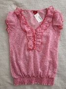 Nowa różowa bluzka w serca Nina Kalio 38 - 40 - 42