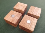 Magnesy drewniane na lodówkę 4 szt