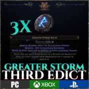 Path Of Exile 2 Greater Storm Rune 3x Nowa Liga Runy LAST OF THE DRUIDS