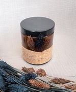 Dekorowana świeca handmade o zapachu Palo Santo – 100% wosk sojowy