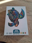Puzzle Drewniane Żółw Morski 22x17 cm Unique 