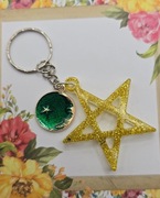 Brokatowa Gwiazda gwiazdka modny brelok breloczek kluczy torebki