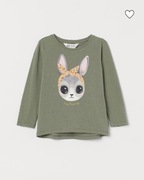 Koszulka H&M r. 92 królik 
