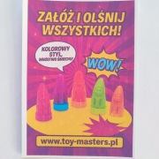 Kapsułka z zabawką sztuczne paznokcie 35mm 200szt