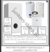 Piec gazowy Bosch jednofuncyjny z zabonikiem 120L