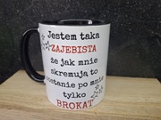 Kubek śmieszny brokat dla niej 