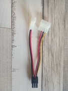 Kabel przejściówka adapter 2x MOLEX 1x 6pin