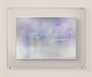 "Zima nad Jeziorem" oryginalny obraz tuszem akrylowym z sygnaturą i cert.