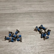 Śruby do wiązania snowboardowe 8 szt 18 mm + 8 szt 16 mm NOWE ! F2, Nito 