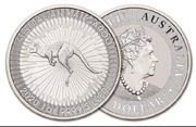 15 srebrnych monet kangur australijski 1 uncjowych 