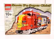 LEGO Pociąg 10020 - Santa Fe Locomotive + LEGO City 7895 zwrotnica