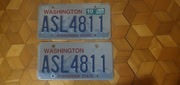 Washington para tablic rejestracyjnych  usa oryginal