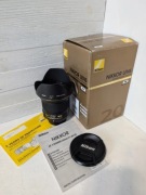 Nikon Nikkor 20mm 1.8G ED