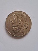 PRL-NAJRZADSZE MONETY OBIEGOWE-10 ZŁ 1972 KOŚCIUSZKO 