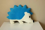 Miś pluszak szyty ręcznie jeż jeżyk niebieski
