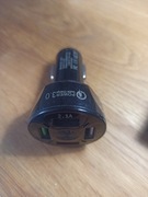 samochodowa ładowarka USB z technologią szybkiego ładowania 