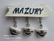 Magnes na lodówkę ceramiczny MAZURY Mikołajki Giżycko Śniardwy Mamry(16) 