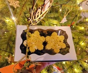 Biała czekolada mleczna gorzka gorąca płatek śniegu z piankami 