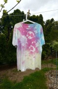 T-shirt bluzka tie-dye unisex oversize kolorowa bawełna cotton L/XL