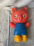 Miś zezolek kultowy PRL sygnowany, duży.