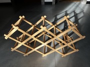 Drewniany stojak na butelki na wino do 10 sztuk stan bardzo dobry