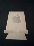 Designerski stojak uchwyt na telefon - styl Apple, biały