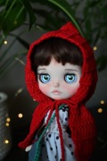 Lalka Blythe doll custom ooak Czerwony Kapturek