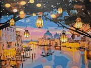 Obraz malowany na płótnie na prezent. 40x50 cm