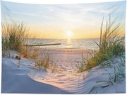 Tkanina dekoracyjna Zachód słońca Tło Ścianka 180 cm x 235 cm