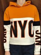 Bluza z kapturem z napisami dziewczęca rozmiar XS