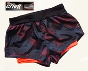 Crivit świetne spodenki podwójna nogawka rower jogging r.S/M