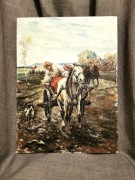 Reprodukcja obraz olejny "Na Wesele" Wierusz-Kowalski lata 80