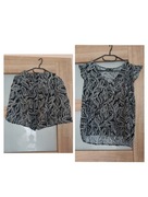 Komplet bluzka i spodenki szorty we wzory 