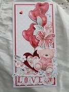 Kartka walentynkowa kartka na walentynki walentynka