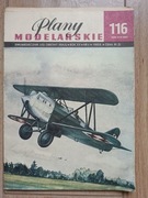 PLANY MODELARSKIE 116 SAMOLOTU BARTEL "BM-5"