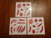 Tatuaż na halloween blizny 