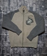 BILLABONG VINTAGE SWETER MĘSKI ZIP KARDIGAN NA ZAMEK LANA WOOL RETRO