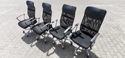 Krzesła biurowe czarne 5 sztuk używane sprawne 
